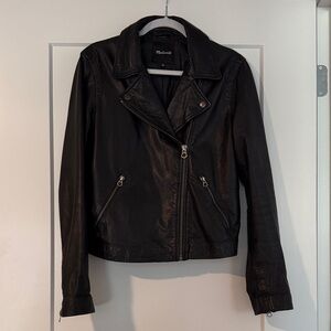 Madewell black leather jacket